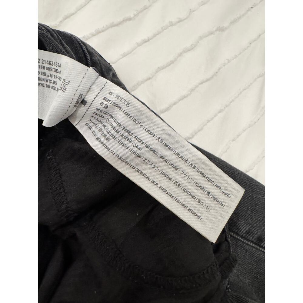 Hollister Dad Jeans Women's 2R W26R Black Distressed Y2K Grunge Skater Baddie - Picture 14 of 16